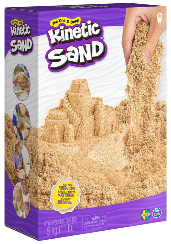 Kinetic Sand 5 kg hnedého tekutého piesku